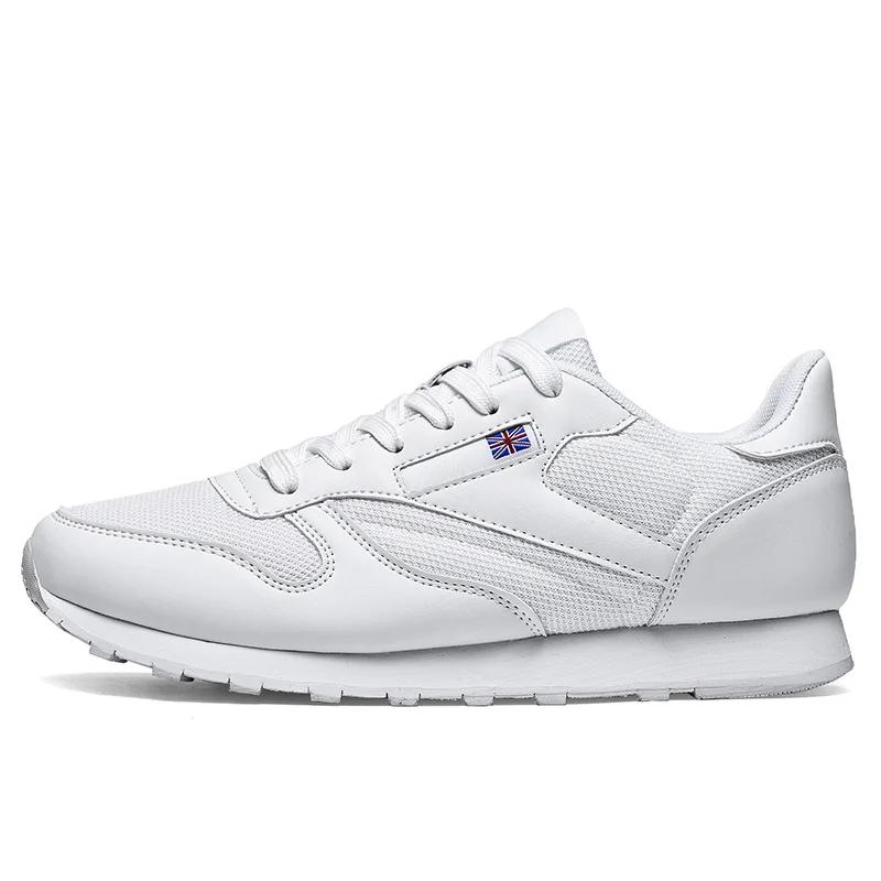 

Взрослые уличные кроссовки Tenis Masculino для бега на шнуровке, мужские повседневные туфли для мальчиков, белые туфли, износостойкие, бесплатная доставка 36