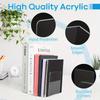 4/8pcs Set Clear Acrylic Bookends - Desktop Display Stands for Office, Home & Retail Use, Book Storage, Transparent