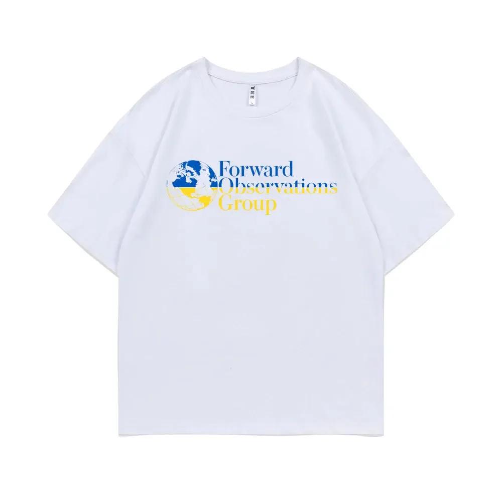 Forward Observations Group Graphic Print T-shirt Male Casual Pure Cotton T Shirts Men Women Fashion Oversized Streetwear Tshirt