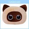 Cute Cat Plush Pillow Toy With Pp Cotton Filling For Kids And Adults