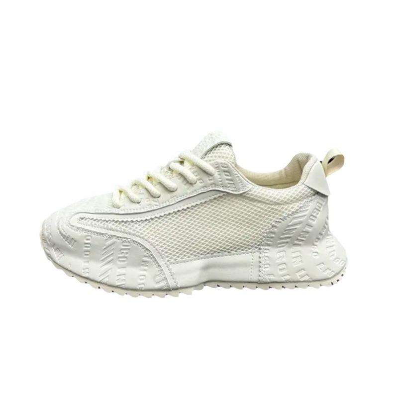 Fashion Solid color anti slip fashionable breathable increased comfort casual shoes popular new running and sports shoes for teenagers