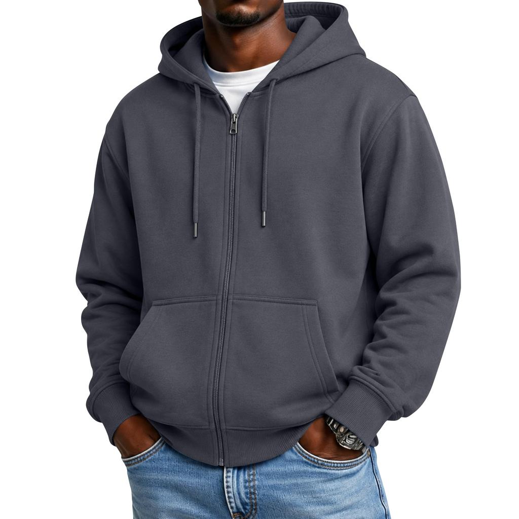 Women's Hooded Zip-Up Cardigan Sweatshirt, Warm Casual Winter Jacket