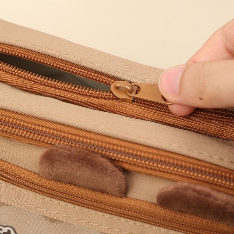 Pencil Case Cartoon Capybara Pen Bag Large Capacity Pencil Pouch Lovely Pencil Bag School Office Supplies for Student