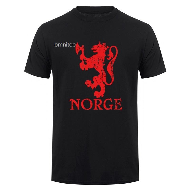 Boat Norwegian Flag Norway Tshirt Unisex Cotton Short Sleeve Streetwear Vintage Norway Flag Mountain T Shirt Hj110