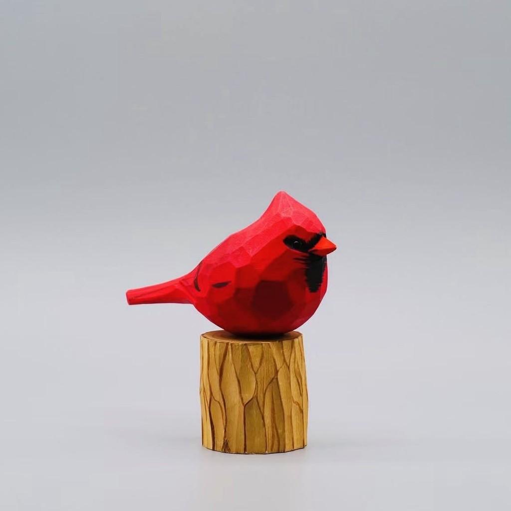 Wooden Craft Bird Figurine With Modern Minimalist Style For Living Room Decor Or Gift