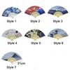 Vintage Japanese Style Folding Fan Paper Fan Props Fan Portable Dance Hand Fan  Home Decoration