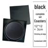 Custom PU Leather Tea Coasters with Hand-Sewn Edges and Insulation Pad, Featuring Your Enterprise Logo.