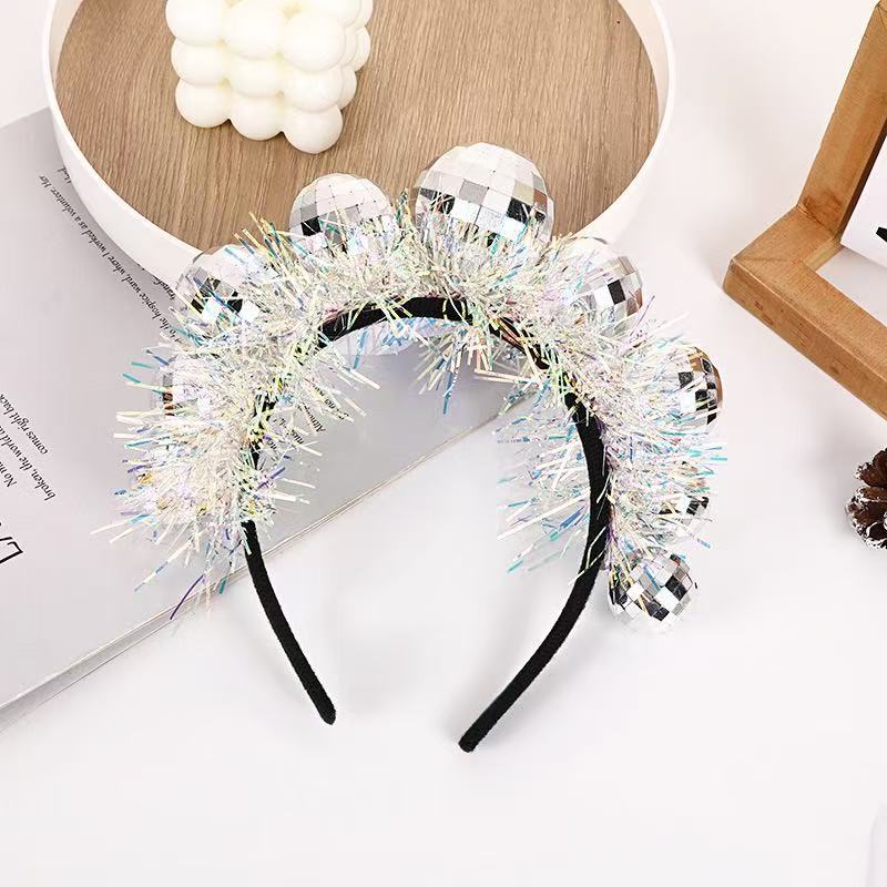 Hot Selling Alien Headband Silver Green Headband Martian Head Wrap Buckle Tiara