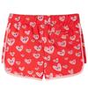 Short pour enfants avec cordon de serrage rouge 92/104/116/128/140