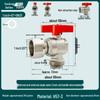 All-Copper Valve Manifold: Three-Way Union, Male/Female Thread Ball Valve for Underfloor Heating and Wall-Hung Boilers
