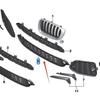 51118056939: BMW X3 F25 Front Bumper Grille Compatible