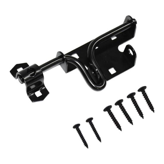 

Сплавной дверной засов Устойчивый к ржавчине Атмосферостойкий Двухфункциональный замок Самоблокирующаяся конструкция Дверной засов чёрный