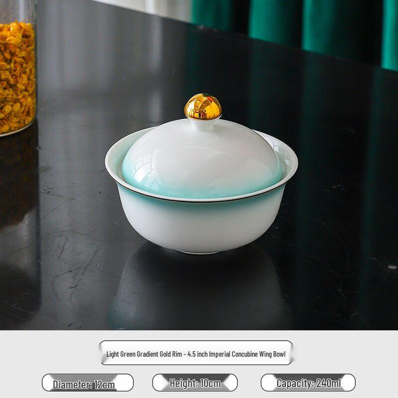 Chinese Style Ceramic Double Boiler Stew Pot