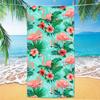 1pc Tropical Plant Flower Beach Towel, Quick Drying Absorbent Swimming Towel, Suitable for Sports, Camping, Yoga, Swimming