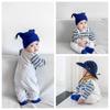YIN OON Baby Long Newborn Cute Animal Spring Front Baby Blue Bear Size 59 Clothes, Fall/Winter Coverall/Romper, Sleeve, Girls/Boys Pajamas, Clothes,