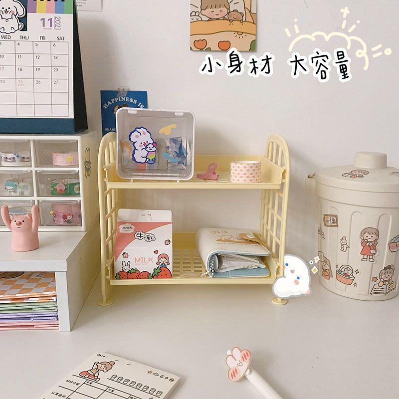 Multi-layer Desktop Storage Rack for Dormitory and Office
