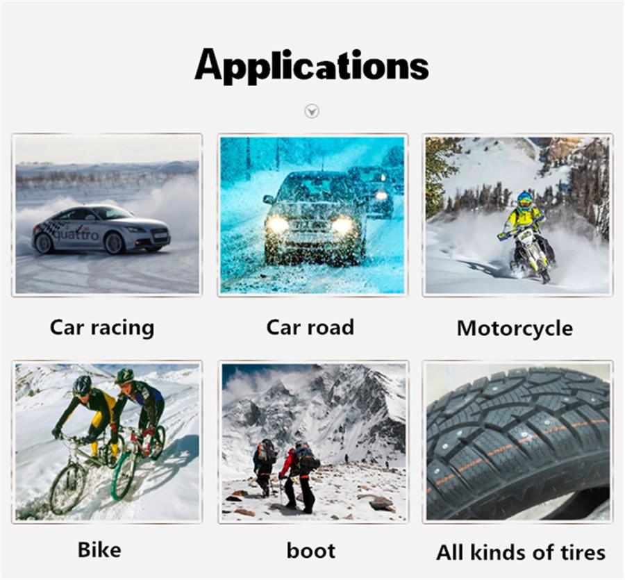 Car Truck Motorcycle Tire Spikes Snow Studs