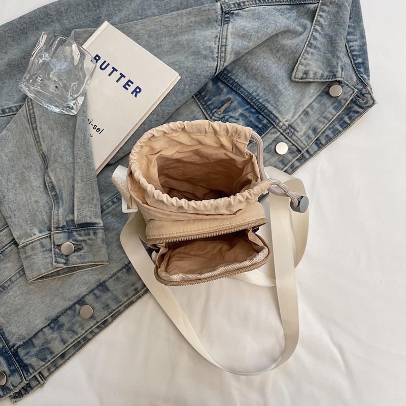 Drawstring Small Square Bag Women's Crossbody Bag Mobile Phone Bag