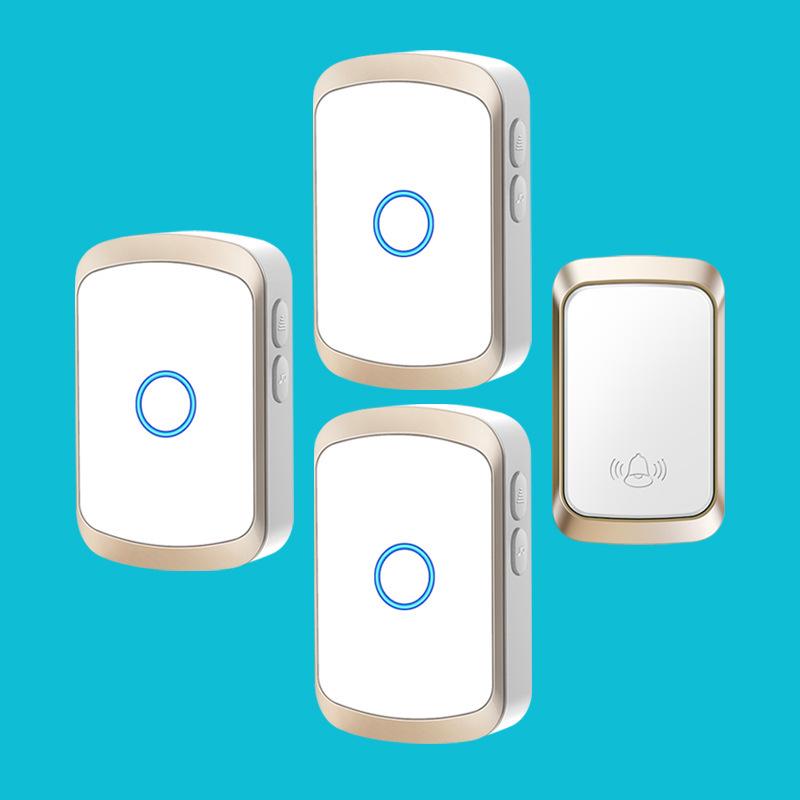 Wireless Self-Powered Long-Range Smart Doorbell, Waterproof and Easy for Elderly