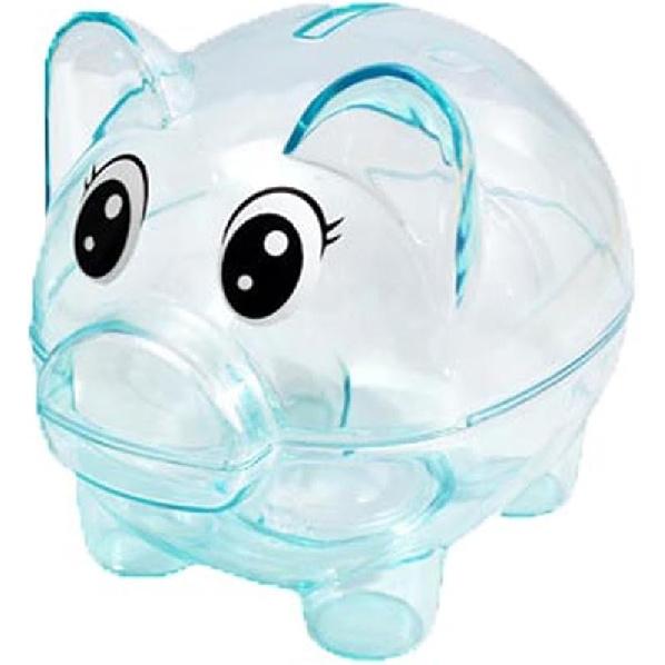 Piggy Bank, Plastic Money Bank, Transparent Money Jar, Coin Bank for Girls and Boys, Gifts for Birthday, Easter, Christmas, Baby Shower