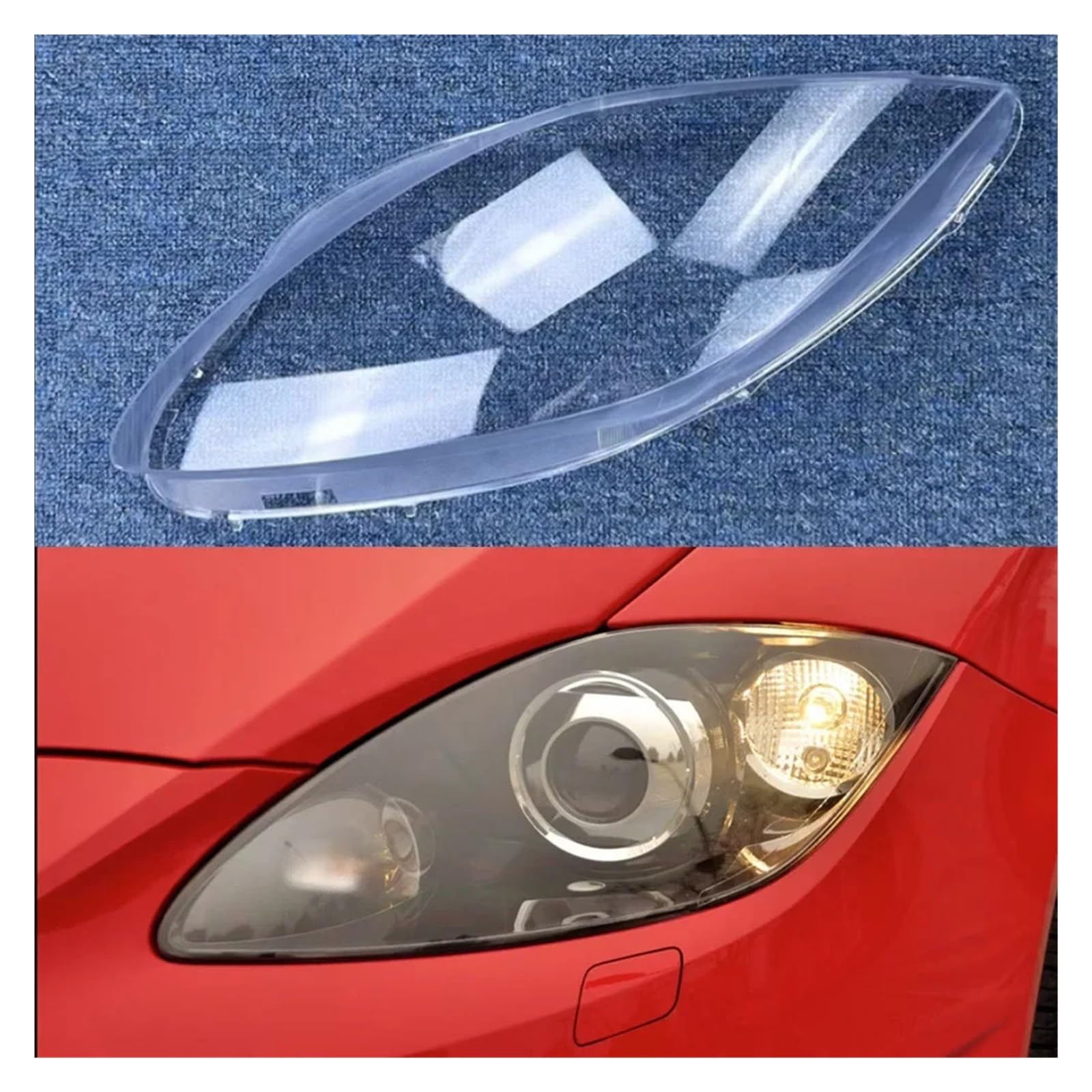 Headlight Lens Cover For Seat Leon 2009 2010 2011 2012 Headlamp Shade Headlight Cover Clear Lens Shell Headlamp Left