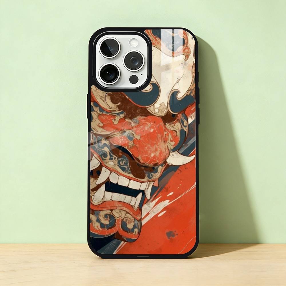 AAA Japan Ghost Face Samurai  Phone Case Color Silver Shell For IPhone 17 16 15 14 13 12 11 Pro Max Plus iPhone16