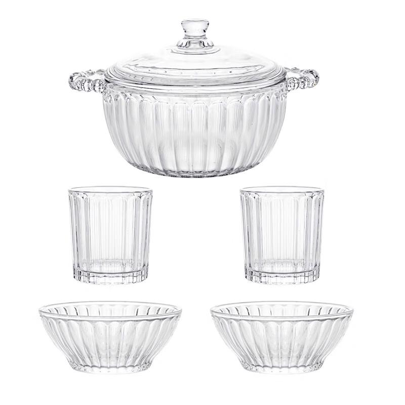 MIEIVC Meigao Glass Tableware 5-Piece Set