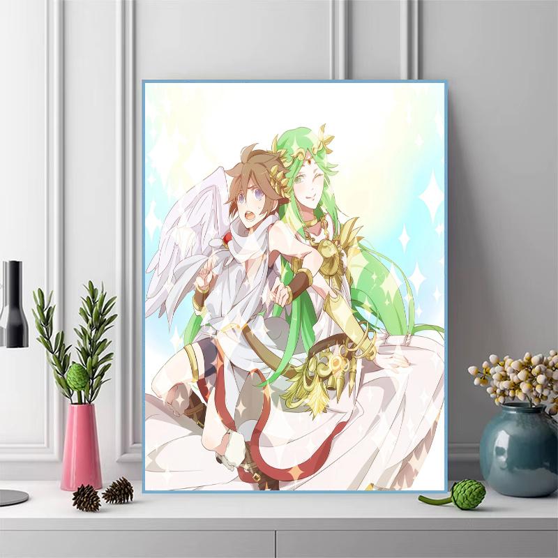 Kid Icarus 100% Round Full Drill 5D DIY Diamond Painting Embroidery Cross Stitch Rhinestone Décor