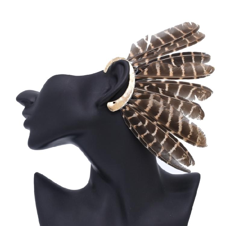 Elegant Ear Wrap Earrings Feathered Ear Cuff Earrings Ear Clip Wrap Earrings Jewelry for Women Party and Music Festival