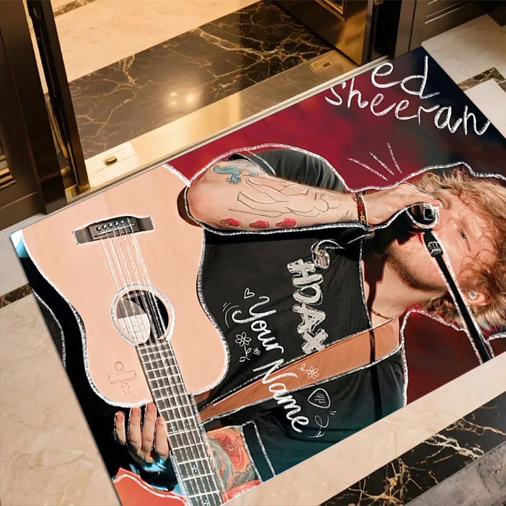 Sheeran Customized Name Floor Rug Office Rug Perfect for Balcony Foyer Entryway Playrooms Antislip Carpet Office home decor Spiritual Gift