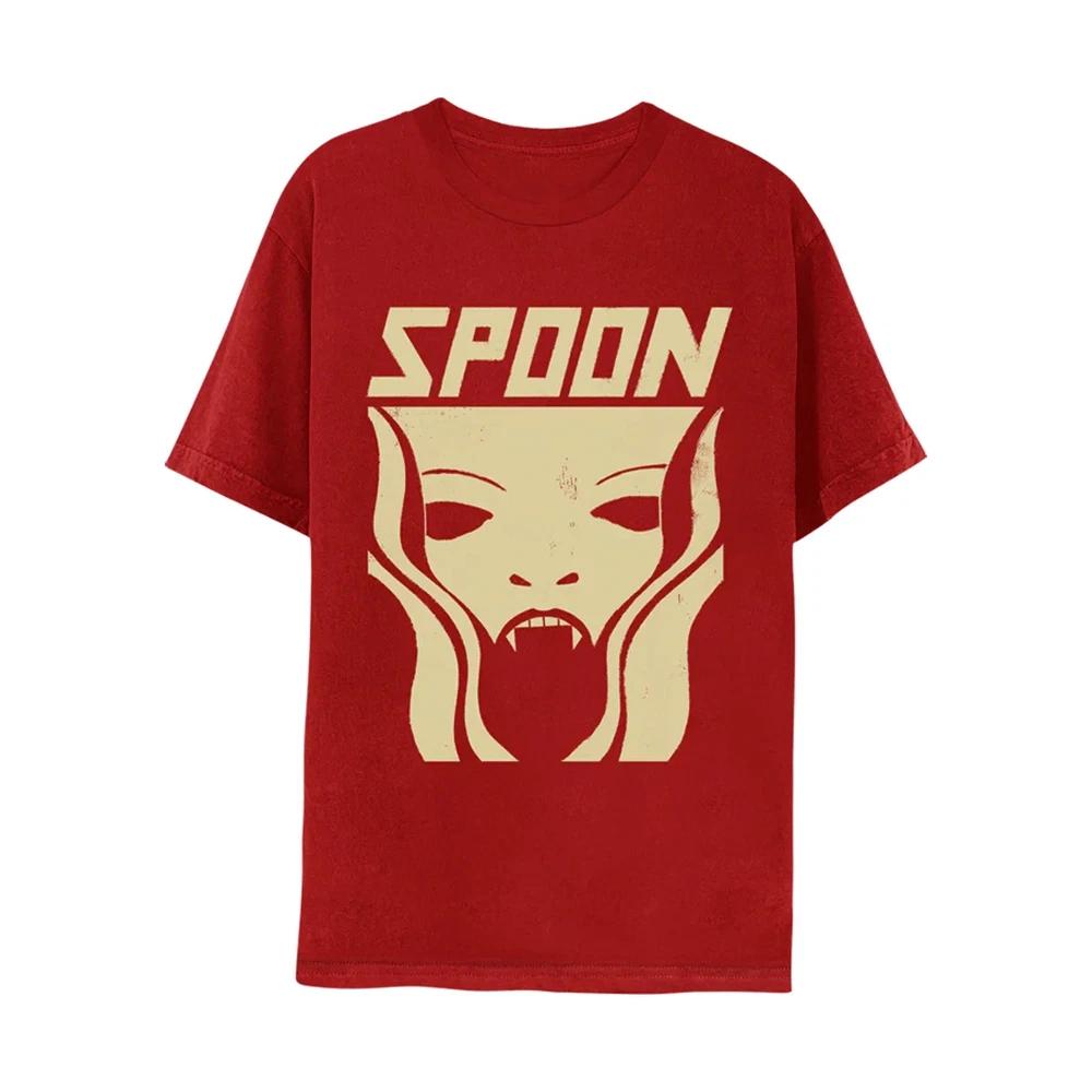 Spoon Band Red Cotton Shirt All Size S5xl Unisex Cl602 S