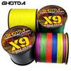 9-Strand 100m Long-Casting PE Fishing Line, High Tensile Strength, Ideal for Sea and Anchor Fishing