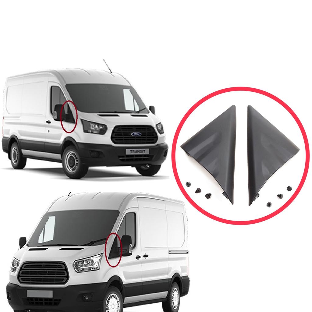 ESP1221 Side View Mirror Door Triangle Fender Trim Cover Set for Ford Transit MK8 T18 V363 2013-2024 2016818 2016819