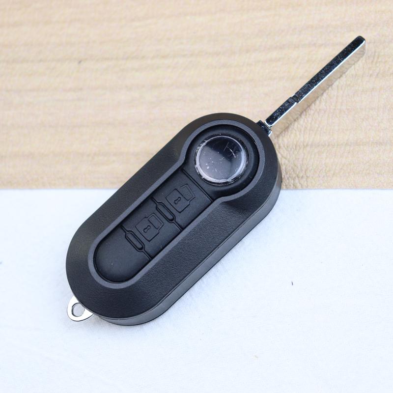 Car Key Fob Case Shell Housing For For Fiat 500 500L Bravo Panda Freemont Punto Ducato Peugeot Boxer Citroen Jumper/Buttons Pad