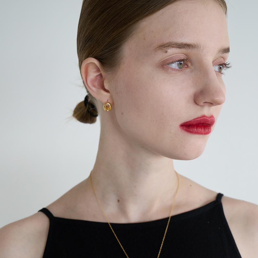 Still Instant Round Hole & Forms - Earring 05 (2Colors)