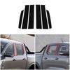 Glossy Black Window Center Pillar Trim Cover For Ford Ranger