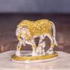 Kamdhenu Cow with Calf Idol | 24K Gold & 999 Silver Plated | Excellent Vastu Correction Remedy for Financial Problems | Wedding & Housewarming Gift