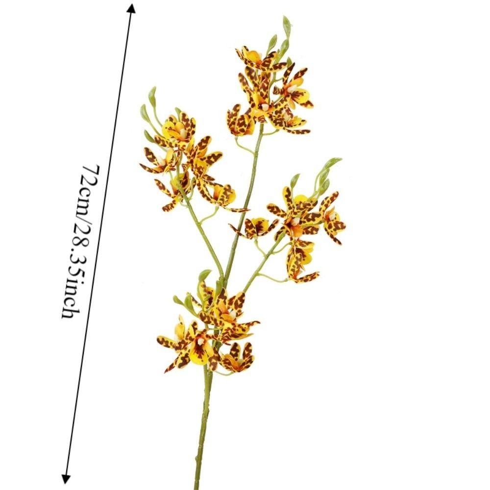 Small Butterfly Orchid Artificial Vanda Orchid Flower Real Touch Handmade Simulation Mini Orchid Realistic 72cm