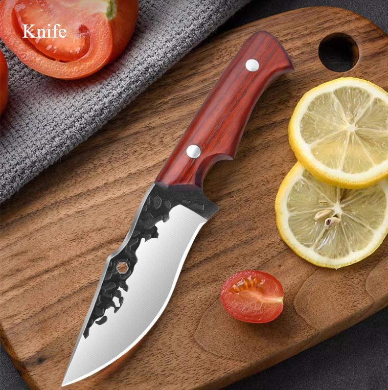Carving Knife Boning Knife for Hand-forged Pig Killing Knife Sharp Knife Small Kitchen Knife for Domestic Cattle and Sheep Slaughtering Knife