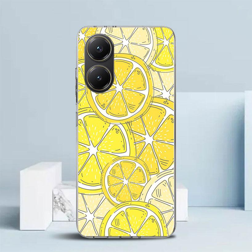 Summer Fruits Lemon Soft Cover for Xiaomi Poco F7 Ultra X7 X6 X5 Pro M7 Phone Case Redmi 15 15C 13 13C 12 12C 10 10C Print Shell