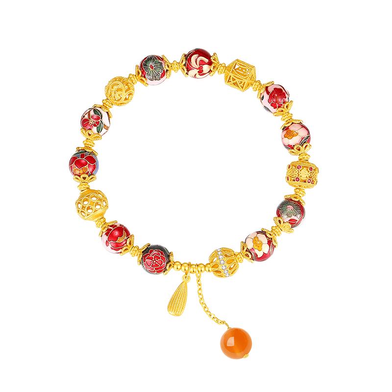 Chow Tai Seng Oriental Garden 925 Silver Hydrangea Bracelet