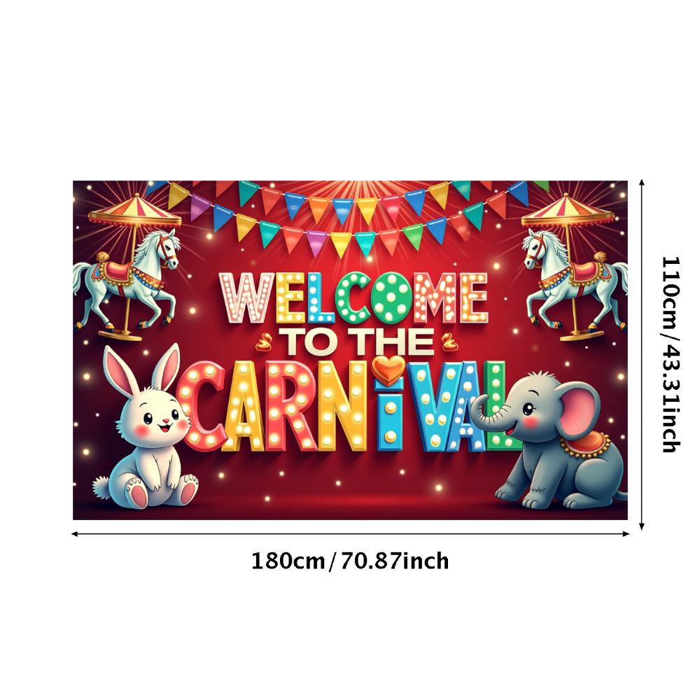 Event Backdrop Large Carnival Banner Decor Reusable Welcome Backdrop For School Event Festival Decor Birthday