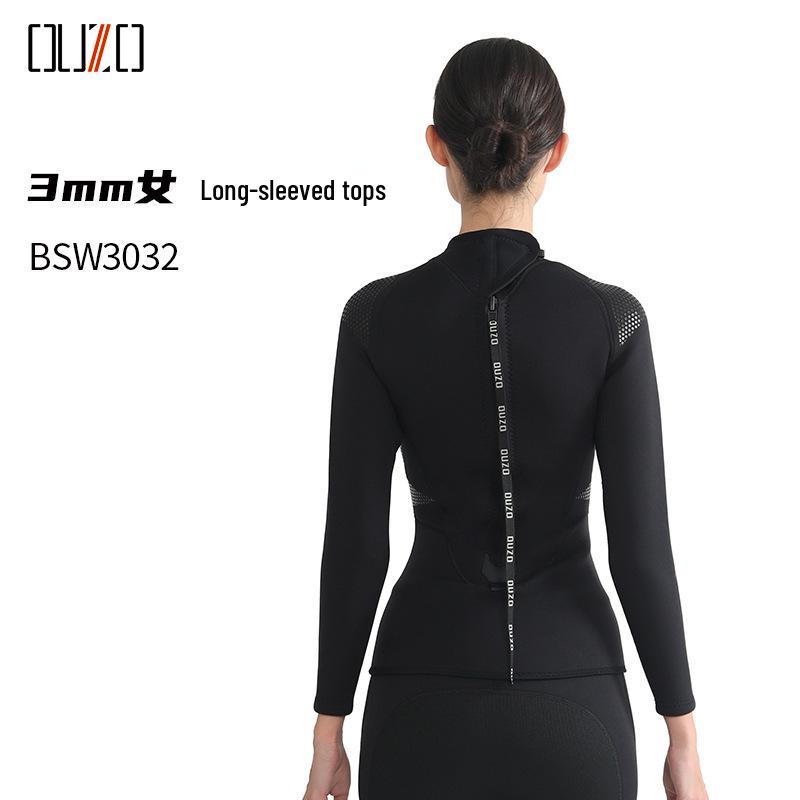 OUZO 3mm Unisex Two-Piece Wetsuit for Diving, Snorkeling, Surfing, and Winter Swimming – Cold Protection and Warmth Top and Pants.