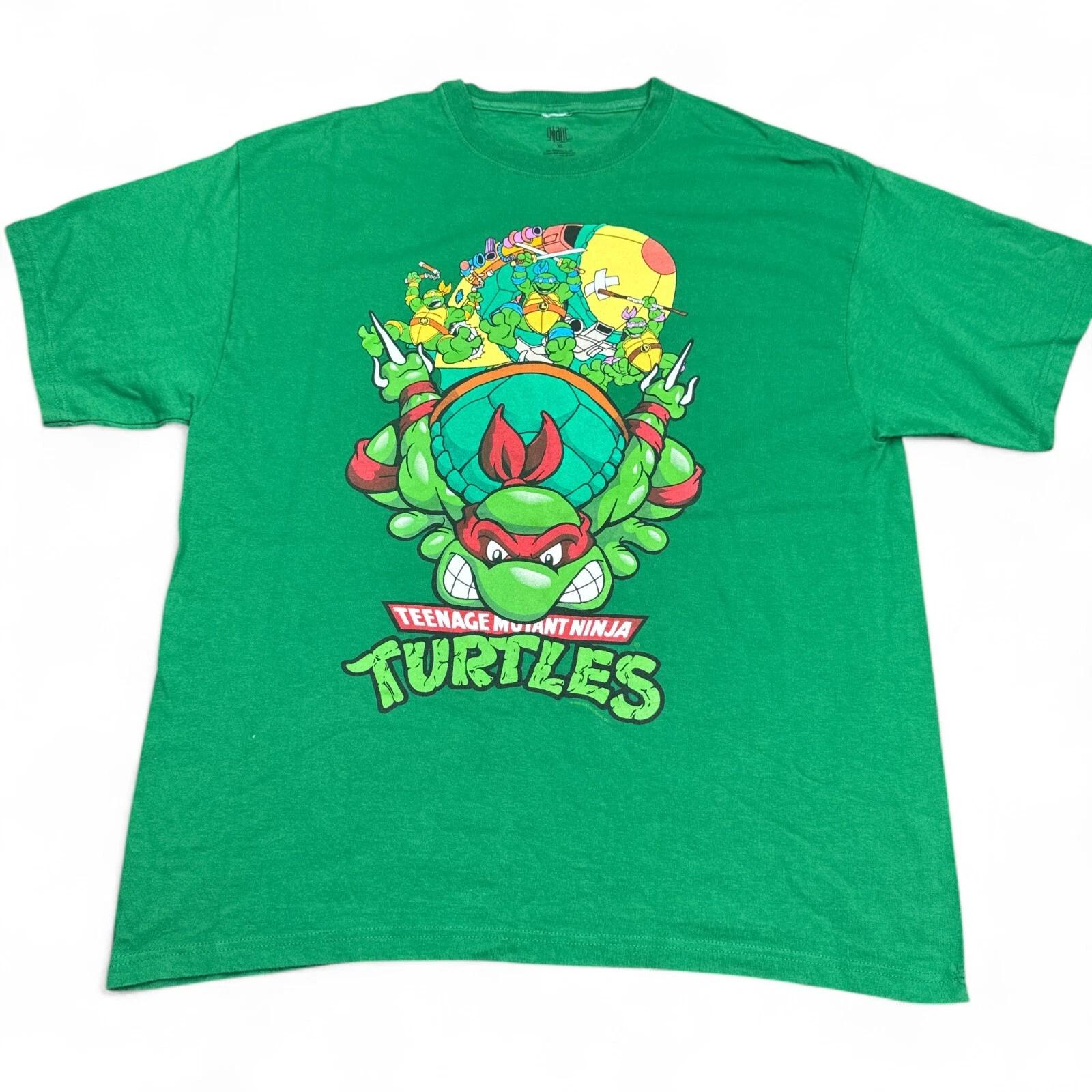 Vintage Teenage Mutant Ninja Turtles Giant Tee Shirt Adult Size XL TMNT Y2K L