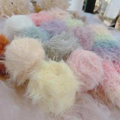 Mink Wool Blend Hand-Woven DIY Crochet Kit: Scarf & Bag Materials