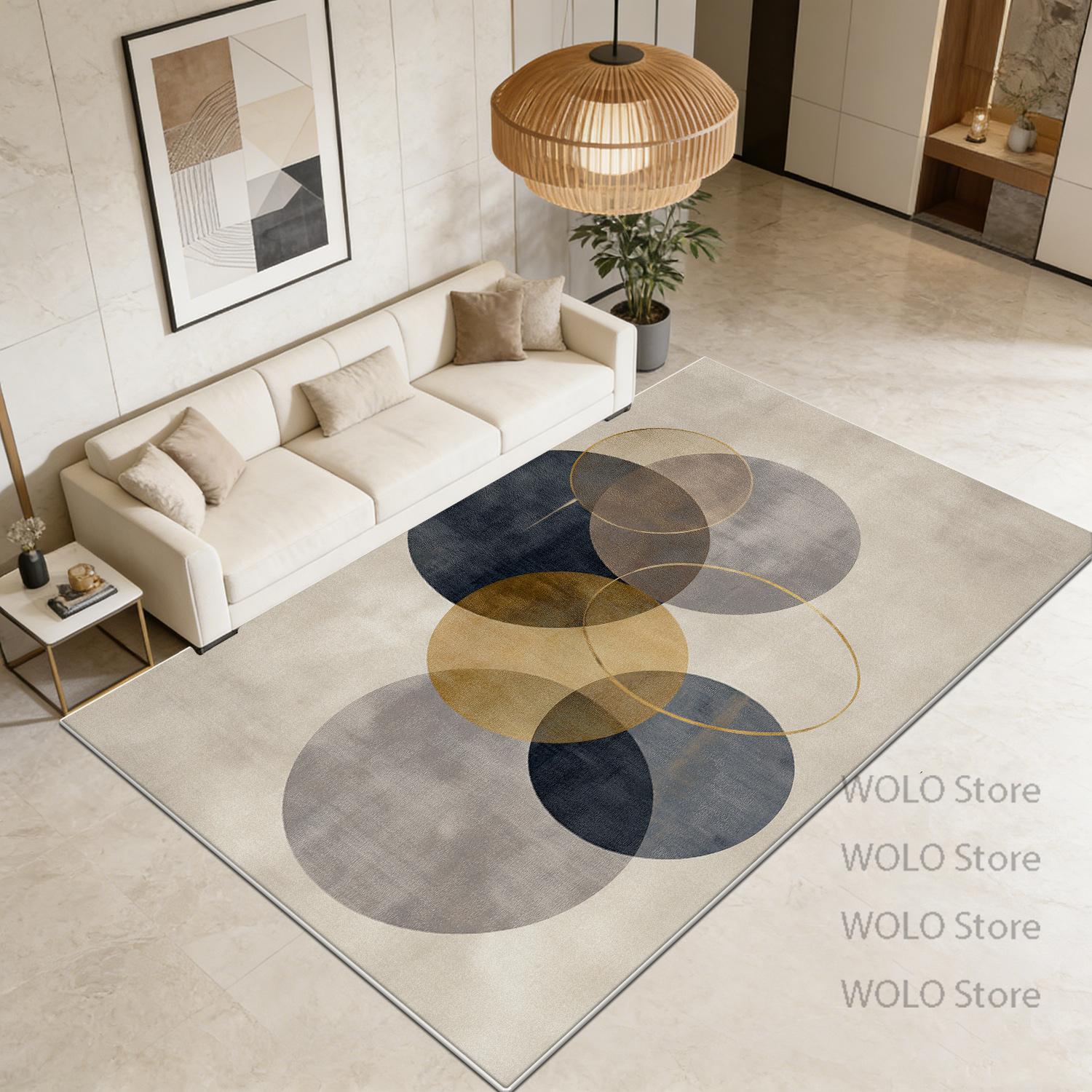 

Modern Simple Sofa Carpet Luxury Living Room Decoration Bedroom Washable Non-slip Rug Soft Lounge Coffee Tables Mat Customizable 60x90cm