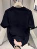 Trendy 2026 Summer Men's Rapper Style Loose Fit Cotton T-shirt with Fashionable Print