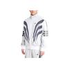 Adidas Logo Print Full Zip Retro Sports Stand Collar Color Block Jacket Men Jacket Cloud-White IZ1640