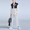 Li Ning Embroidered Loose Casual Zip Long Sleeve Shirt Men Shirts White ASHS021-1