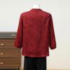 2026 Spring Elegant Seven-Sleeve Blouse for Middle-Aged & Elderly Women